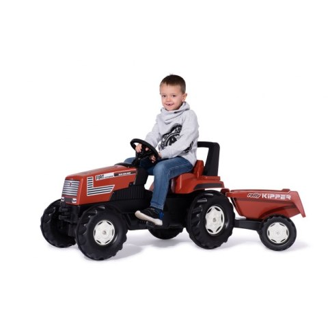 Rolly Toys Traktor Farmtrac Fiat Centenario na Pedały z Przyczepką Rolly Toys