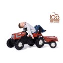 Rolly Toys Traktor Farmtrac Fiat Centenario na Pedały z Przyczepką Rolly Toys