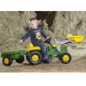 Rolly Toys Traktor na pedały John Deere z łyżką i przyczepą 2-5 Lat Rolly Toys