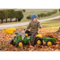 Rolly Toys Traktor na pedały John Deere z łyżką i przyczepą 2-5 Lat Rolly Toys