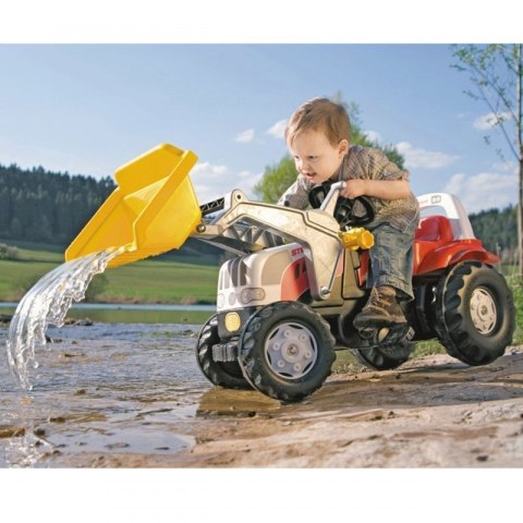 Rolly Toys rollyKid Traktor na pedały STEYR czerwony z łyżką i przyczepą Rolly Toys Rolly Toys rollyKid Traktor na pedały STEYR czerwony z łyżką i przyczepą Rolly Toys