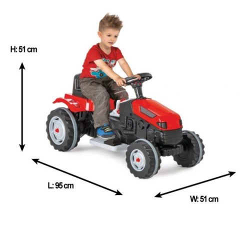 WOOPIE Duży czerwony traktor na akumulator 6V Woopie WOOPIE Duży czerwony traktor na akumulator 6V Woopie