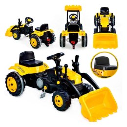 WOOPIE Ogromny Traktor Na Pedały Spychacz Żółty Woopie