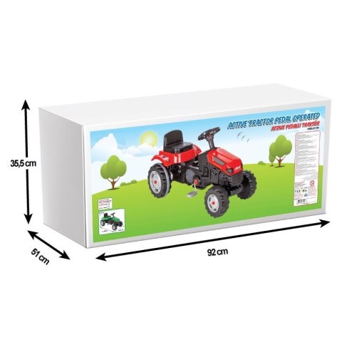 WOOPIE Traktor Ciągnik na Pedały Czerwony Woopie WOOPIE Traktor Ciągnik na Pedały Czerwony Woopie