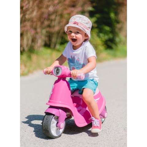 Smoby Różowy jeździk skuter Ciche koła Pink Scooter Smoby Smoby Różowy jeździk skuter Ciche koła Pink Scooter Smoby