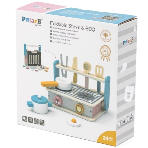 Drewniana Składana Kuchenka i Grill Viga Toys Viga Toys Drewniana Składana Kuchenka i Grill Viga Toys Viga Toys