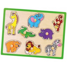 Drewniane Puzzle Zwierzęta ZOO Układanka Viga Toys Viga Toys