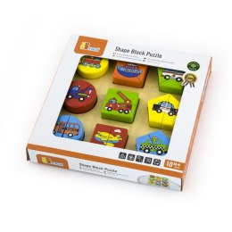 Puzzle Drewniane Viga Pojazdy Viga Toys