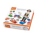 Viga Drewniana Układanka Magnetyczna Ubieranka Edukacyjna 8 Postaci Viga Toys