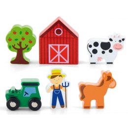 Viga Farma 6 Figurek Drewnianych Viga Toys