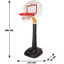 WOOPIE Koszykówka 15-stopniowa regulacja 280 cm Woopie